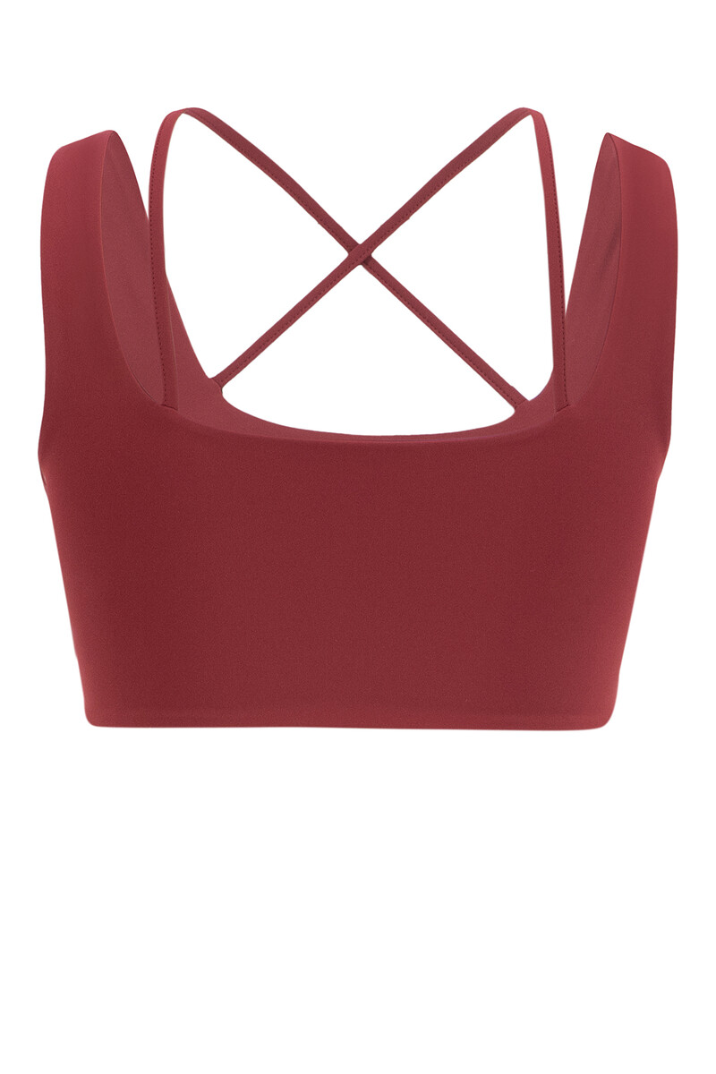 BEATRIX - CROSS STRAP FRONT AND BACK DETAIL TOP - 6