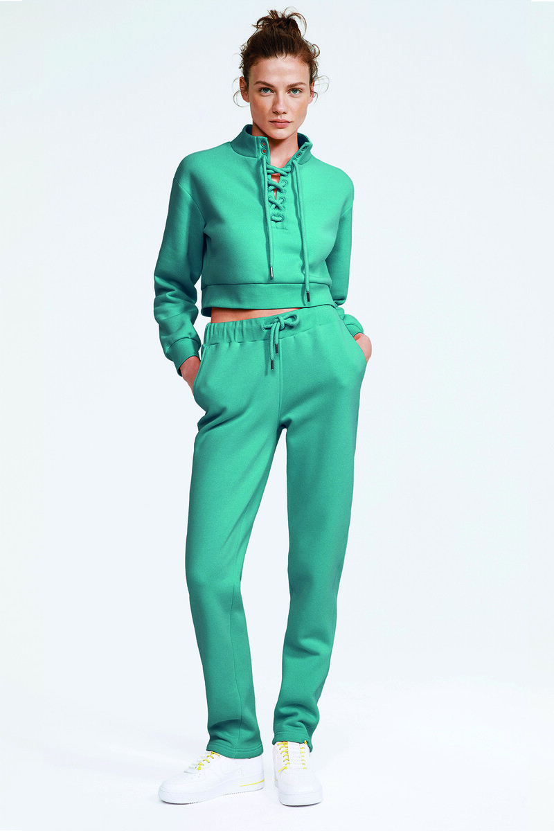 BILLIE - BALIKÇI YAKA CROP EŞOFMAN ÜST - 7