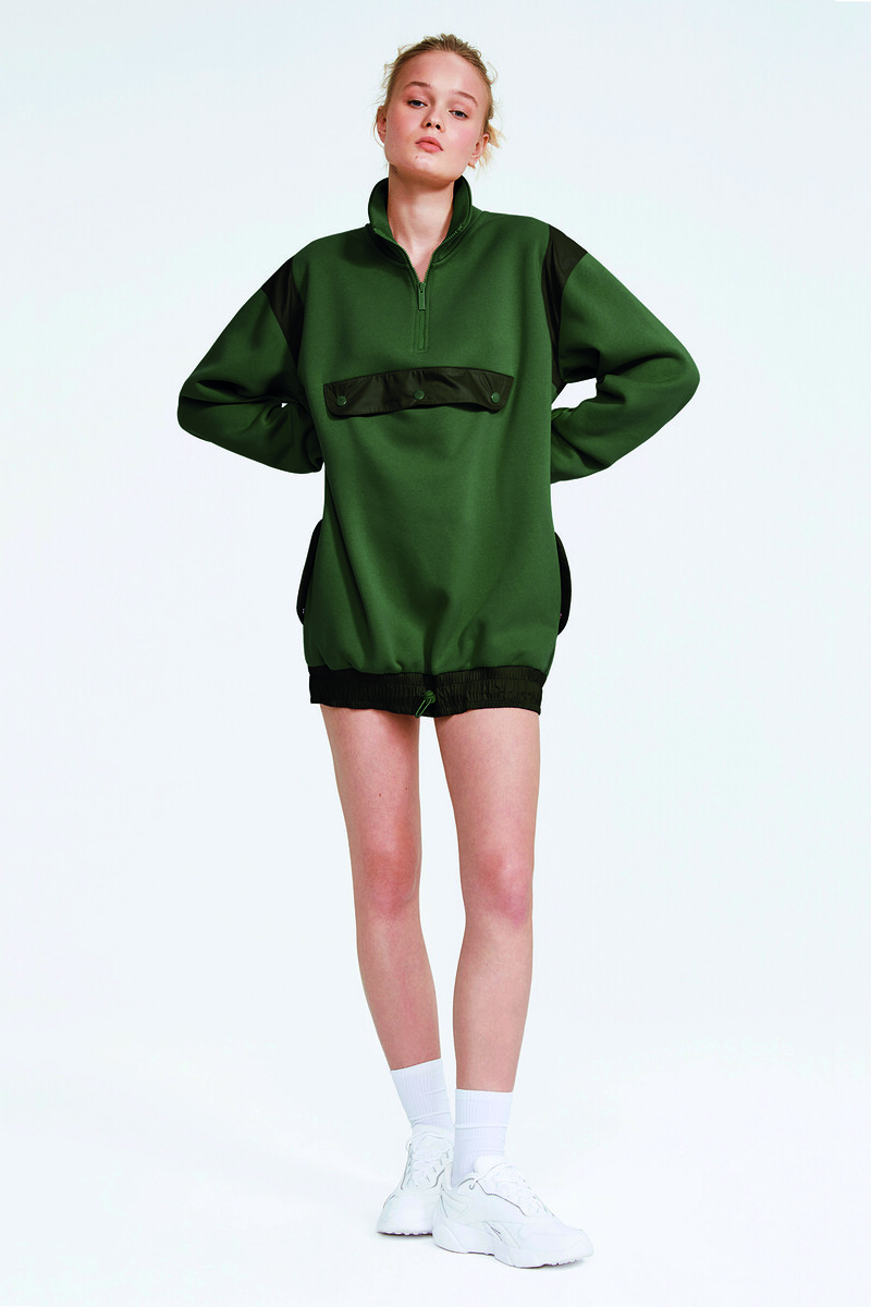 CAMERON - FLEECE YELKEN KUMAŞ DETAY SWEAT-DRESS - 5