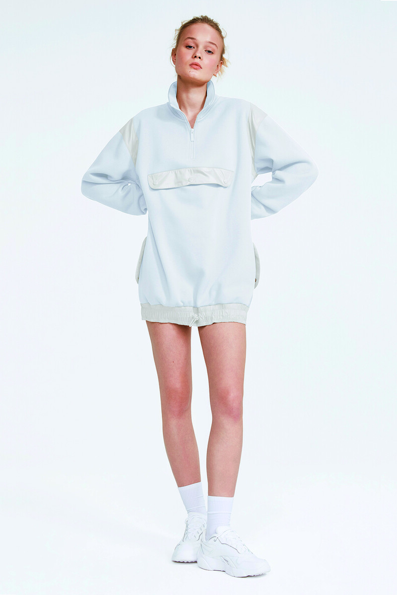 CAMERON - FLEECE YELKEN KUMAŞ DETAY SWEAT-DRESS - 