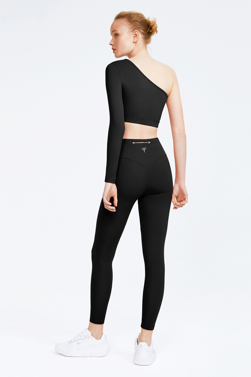 CHARLOTTE - ONE SHOULDER LONG SLEEVE CROP TOP - 8
