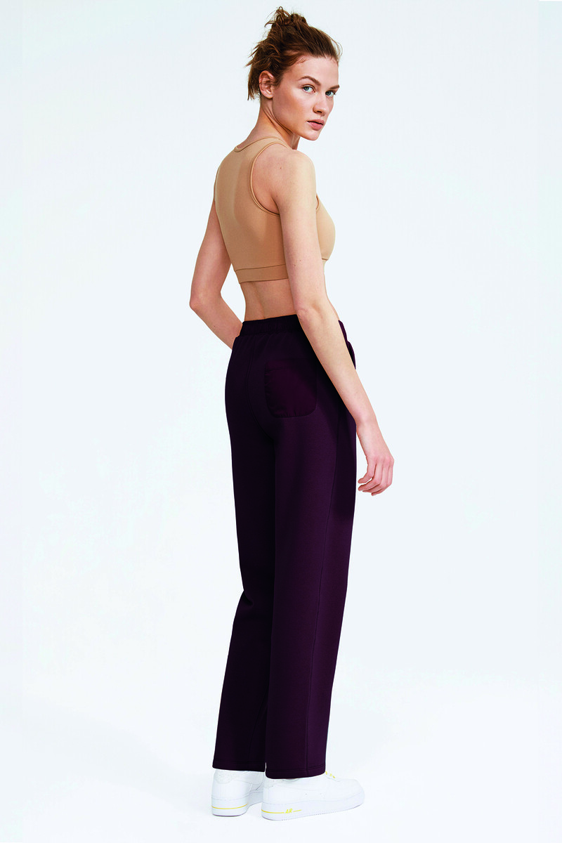 DAKOTA - FLEECE YÜKSEK BEL BOL KESİM EŞOFMAN ALT - 8