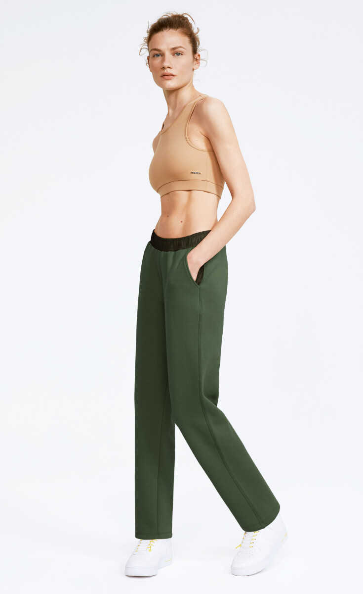 DAKOTA - FLEECE YÜKSEK BEL BOL KESİM EŞOFMAN ALT - 11