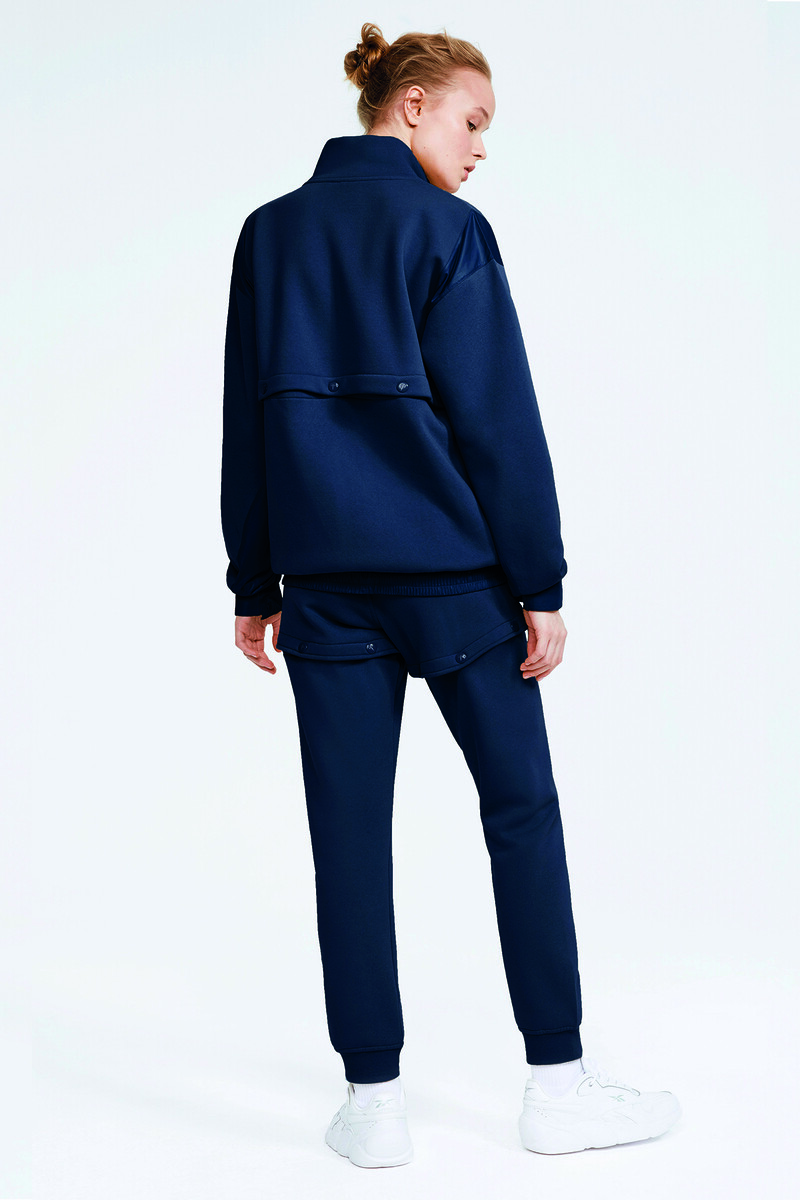 ELLIOT - FLEECE ÇEYREK FERMUARLI CROPPABLE EŞOFMAN ÜST - 10