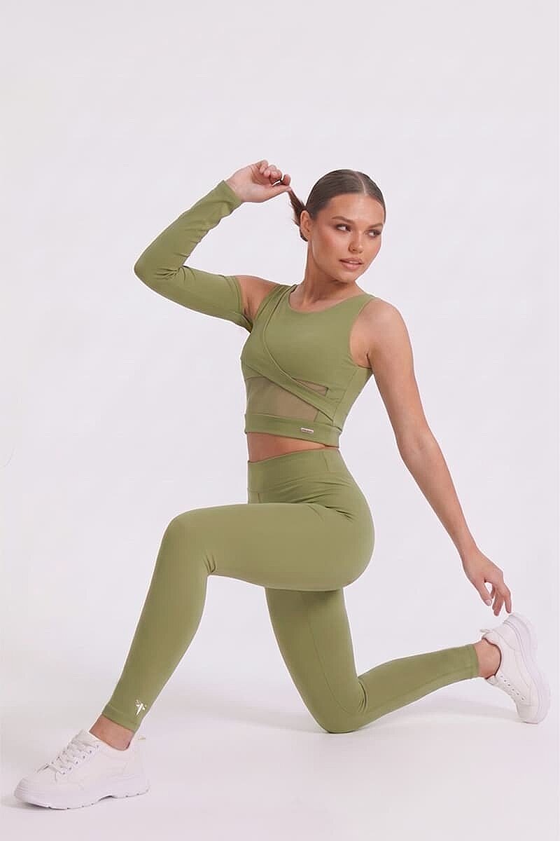 GEO - ONE SLEEVE SHEER TOP - 2