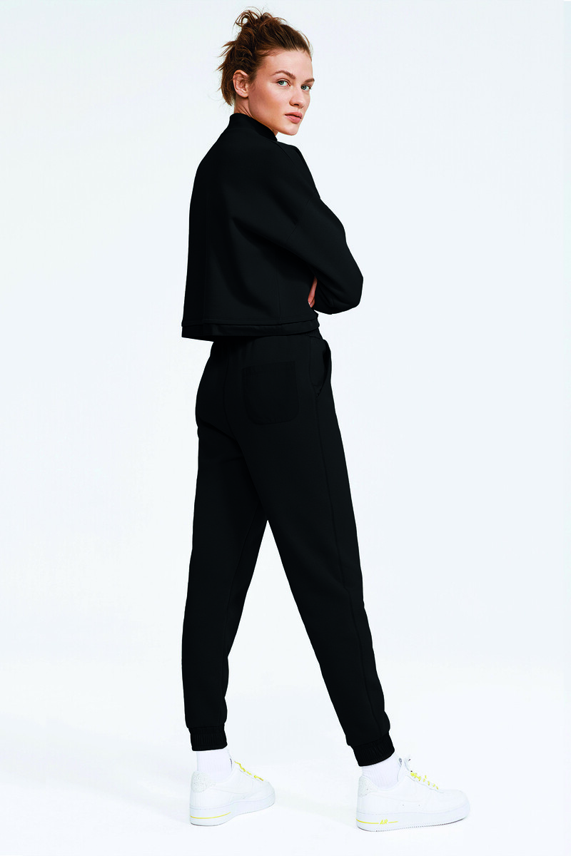 GIZZY - FLEECE YELKEN KUMAŞ DETAY EŞOFMAN ALT - 4