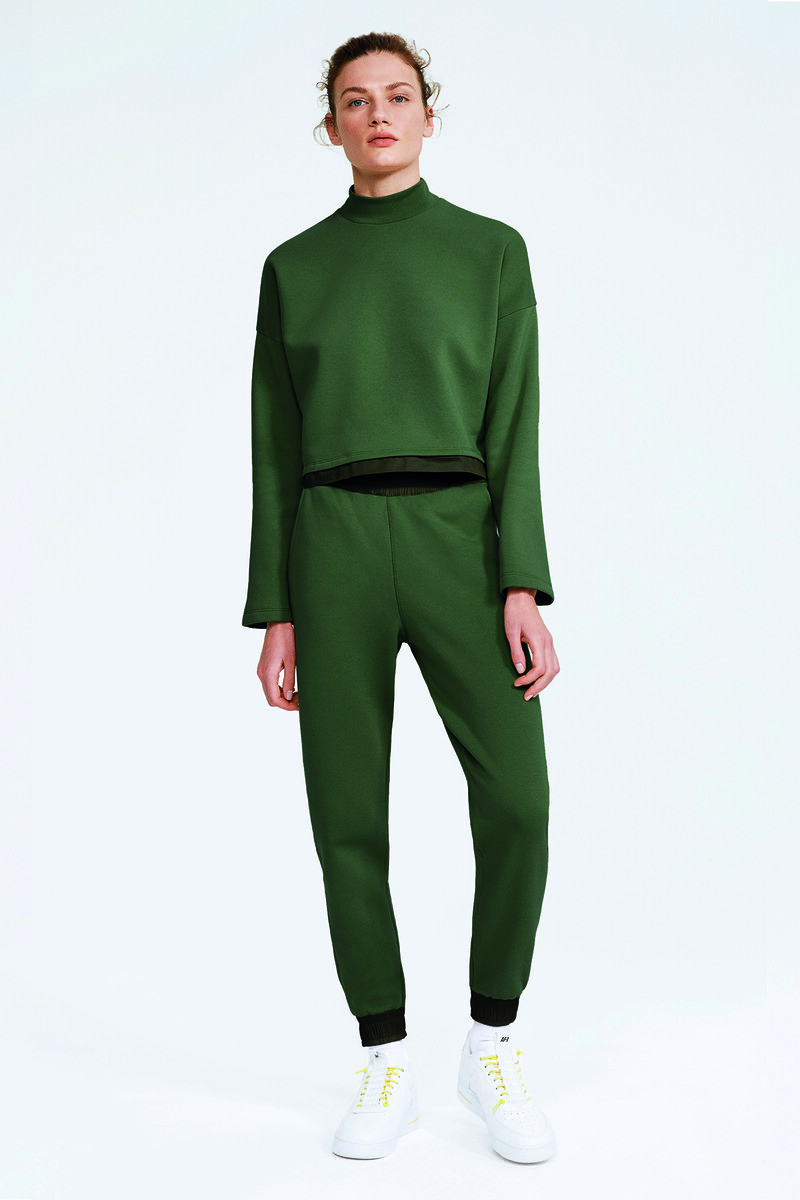 GIZZY - FLEECE YELKEN KUMAŞ DETAY EŞOFMAN ALT - 9