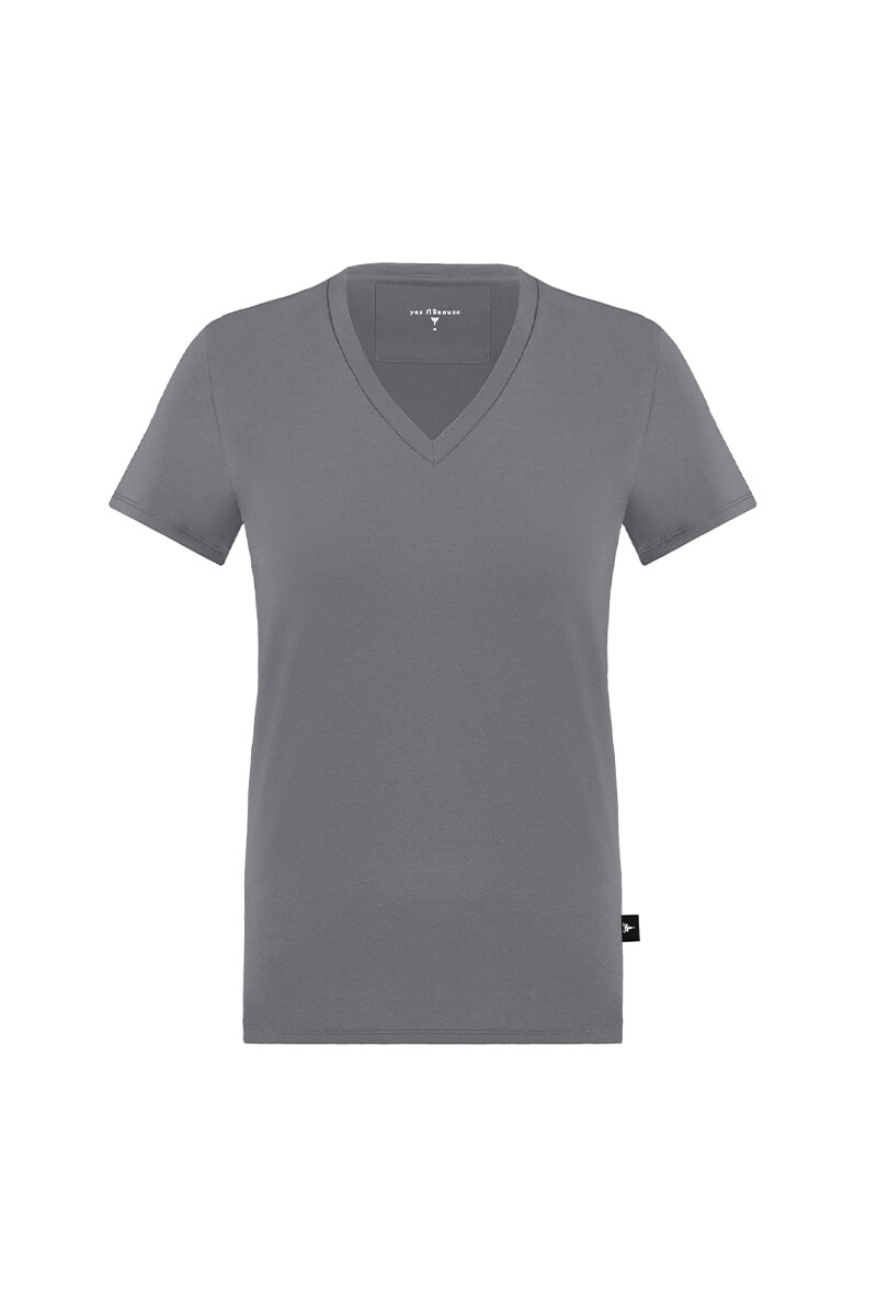 JADEN - V YAKA BASIC T-SHIRT - 3