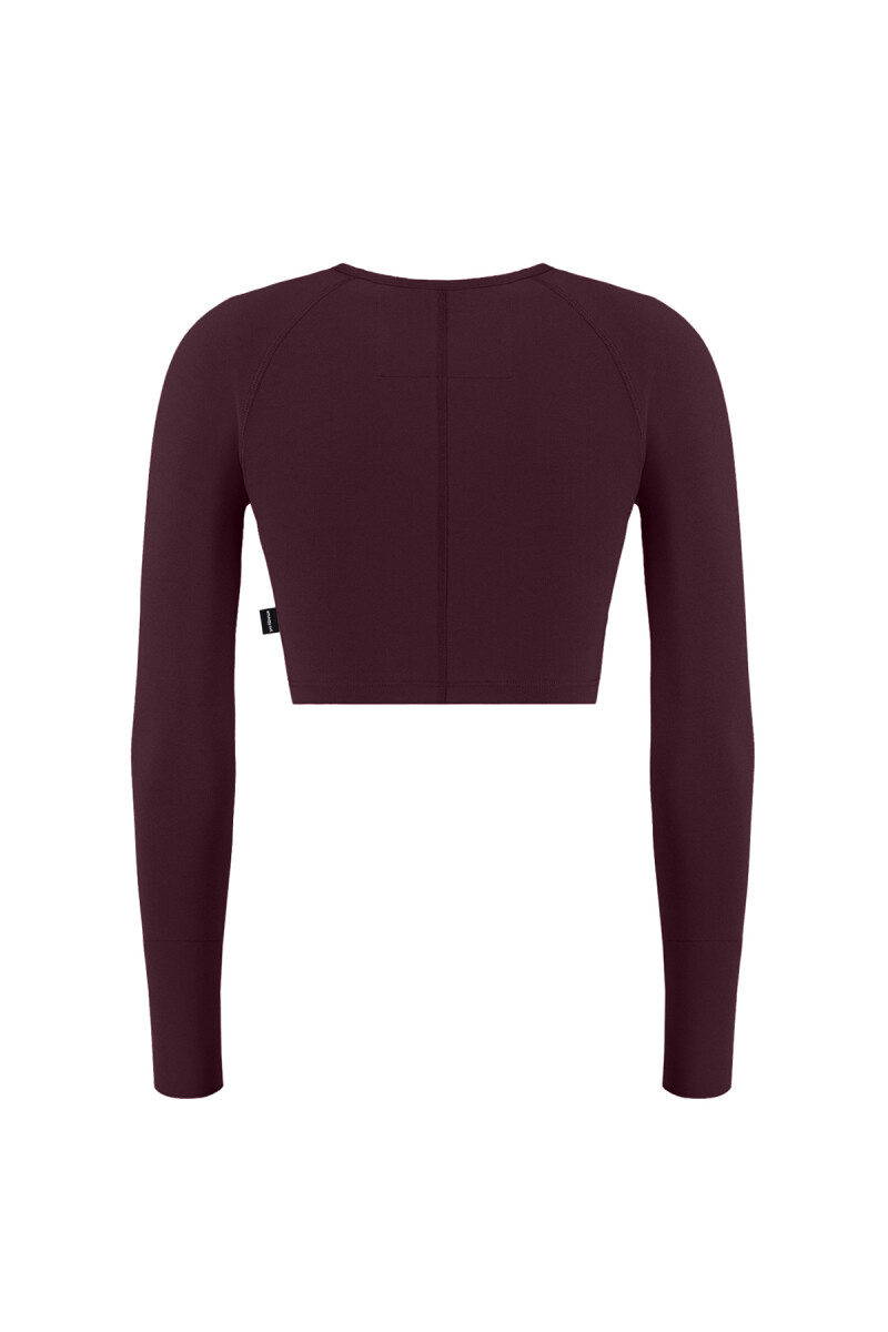 JULIE - BİSİKLET YAKA BASIC UZUN KOLLU CROP T-SHIRT - 4