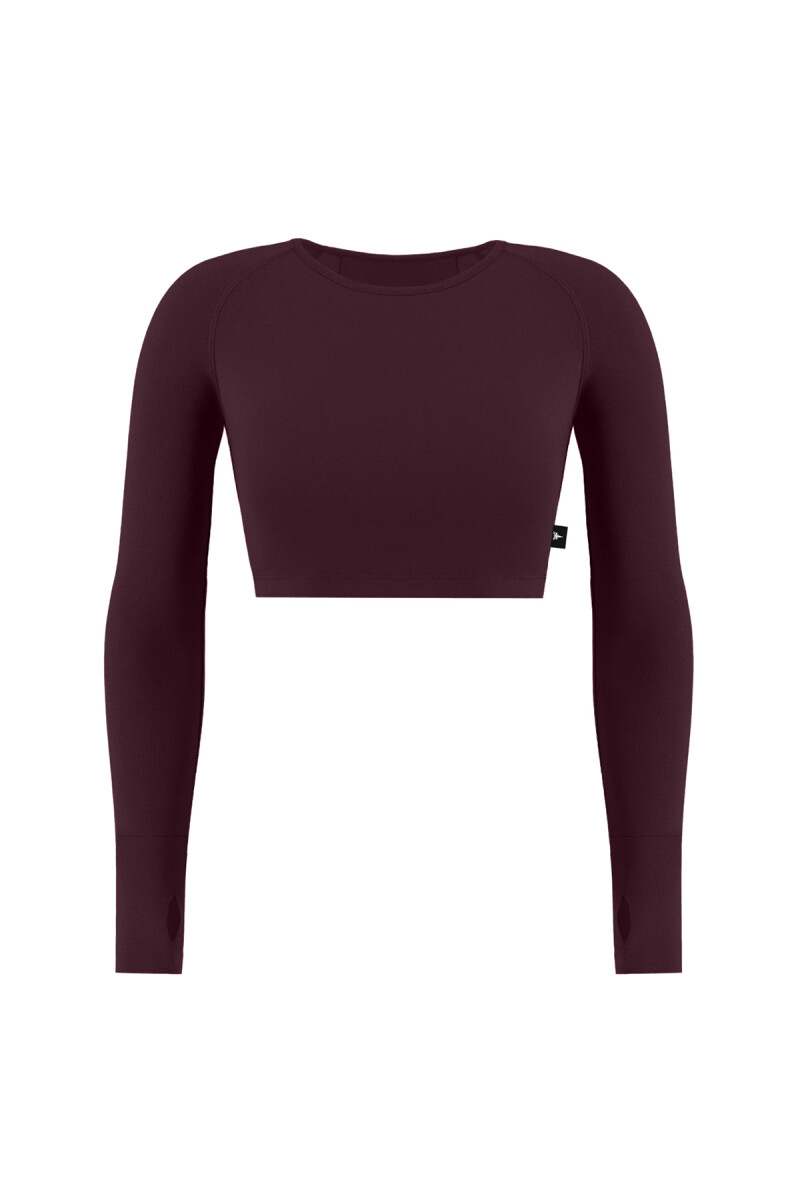 JULIE - BİSİKLET YAKA BASIC UZUN KOLLU CROP T-SHIRT - 3