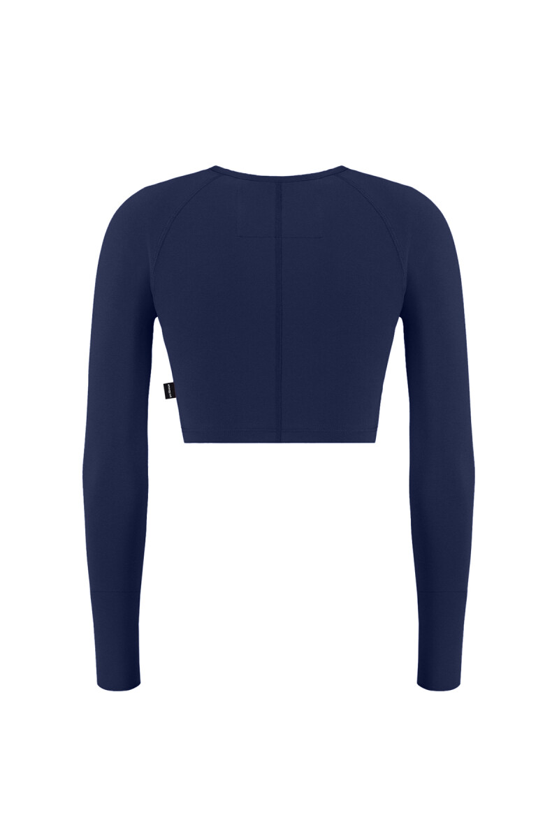 JULIE - BİSİKLET YAKA BASIC UZUN KOLLU CROP T-SHIRT - 6