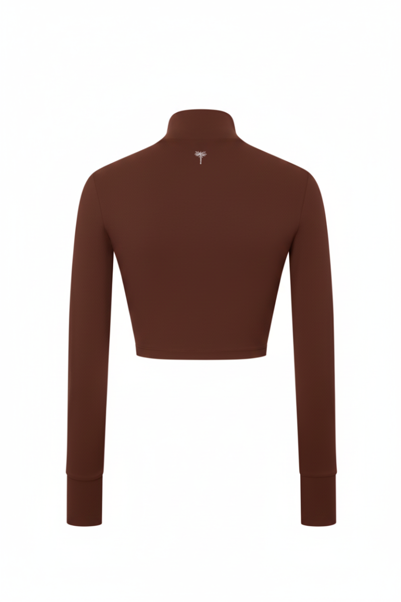 KAIA - TULLE DETAIL LONG SLEEVE TOP - (1)