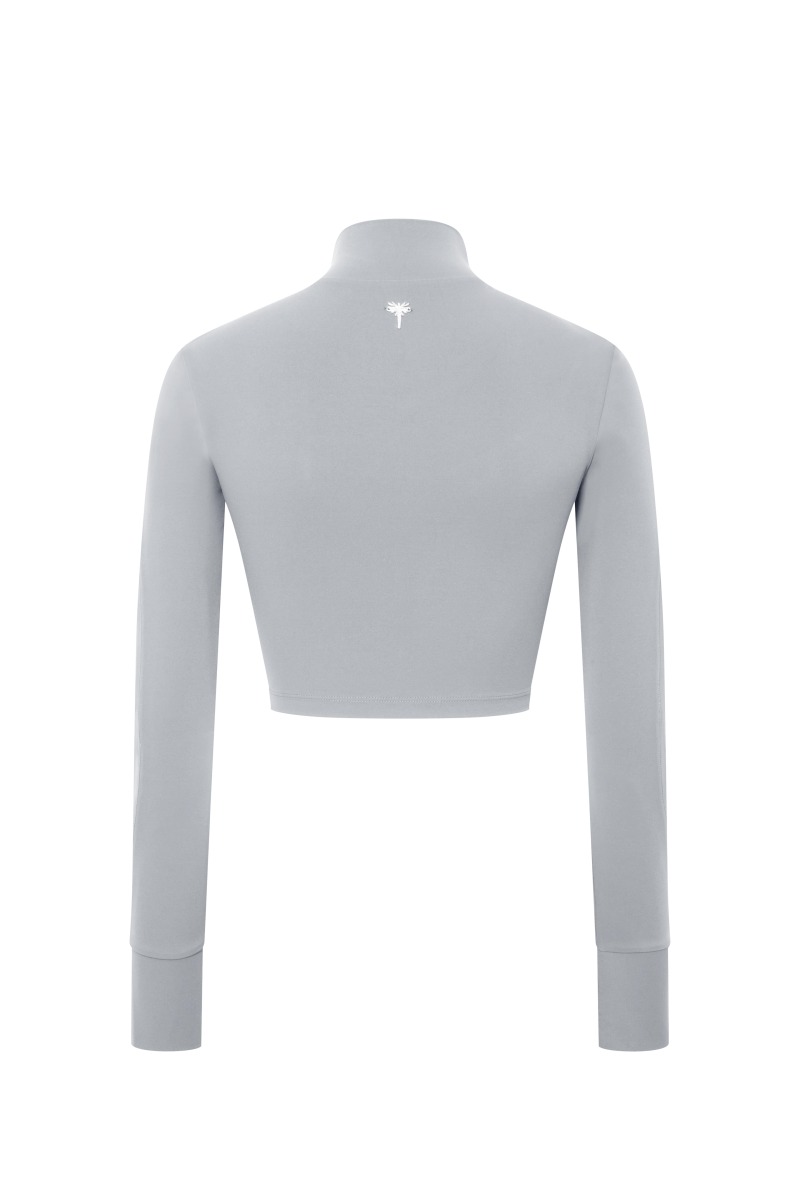 KAIA - TULLE DETAIL LONG SLEEVE TOP - 4
