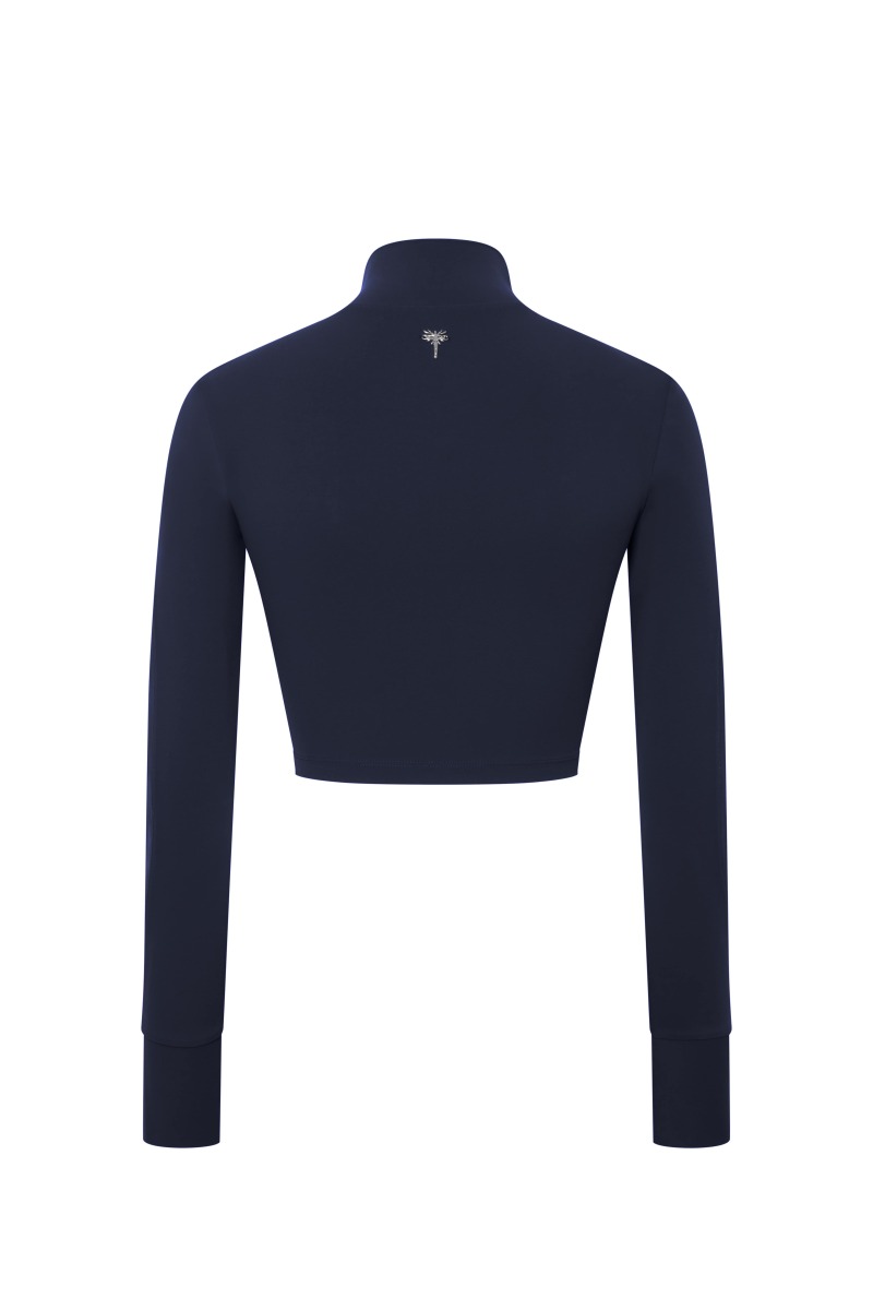 KAIA - TULLE DETAIL LONG SLEEVE TOP - 2