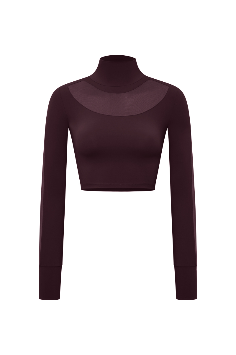 KAIA - TULLE DETAIL LONG SLEEVE TOP - 8