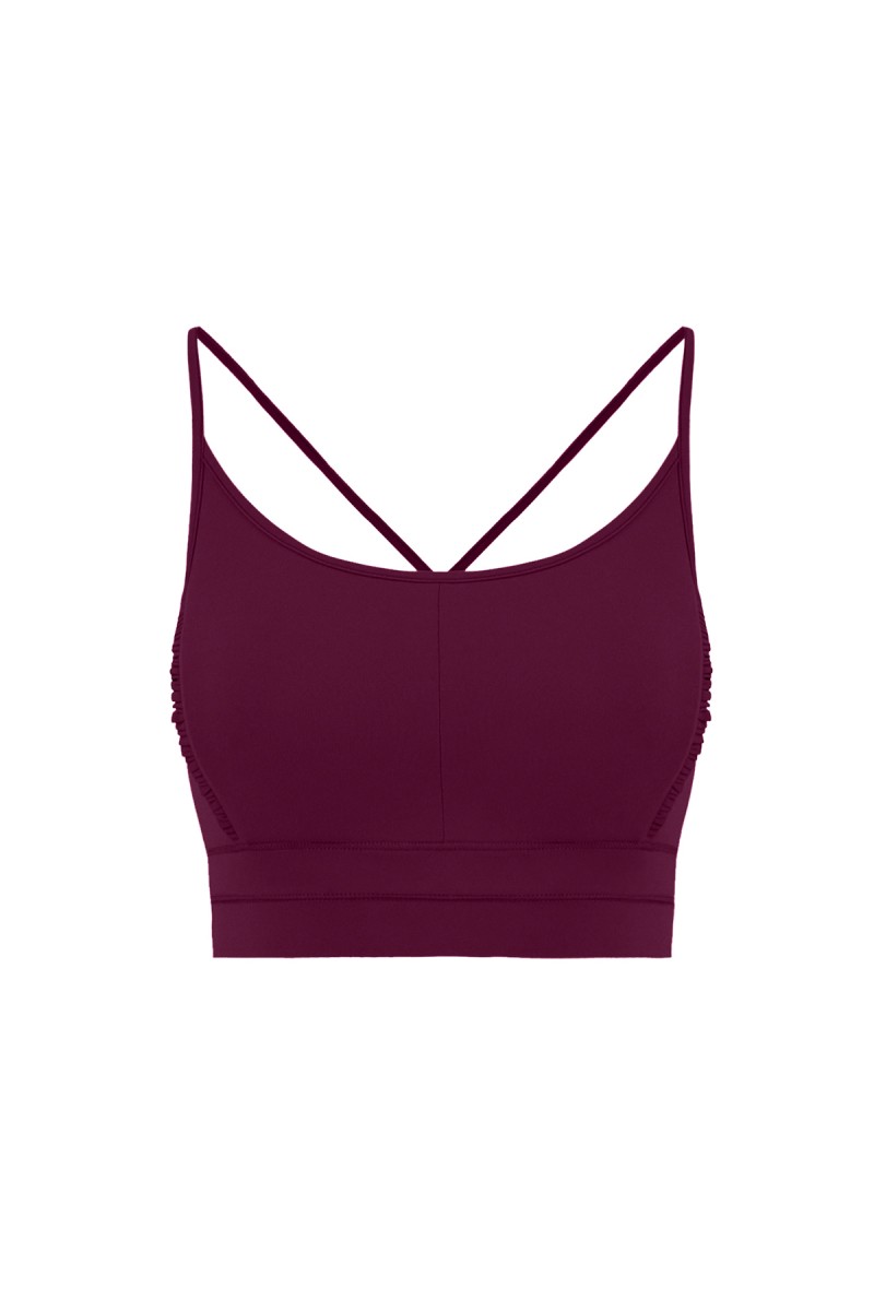 LANA - SPORTS BRA W/ RUFFLES - 