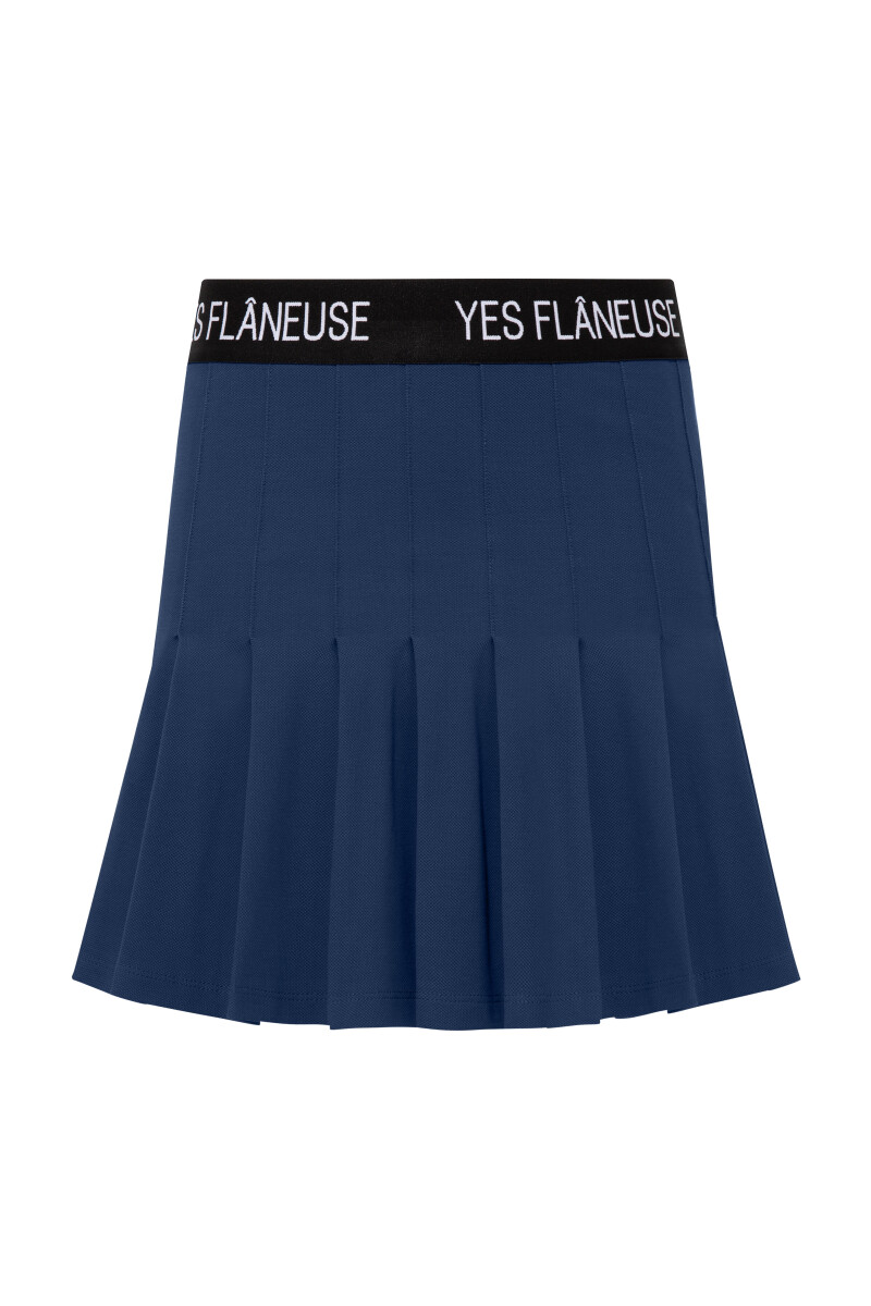 LAVINIA - LOGO ELASTIC PLEATED SKIRT - 15