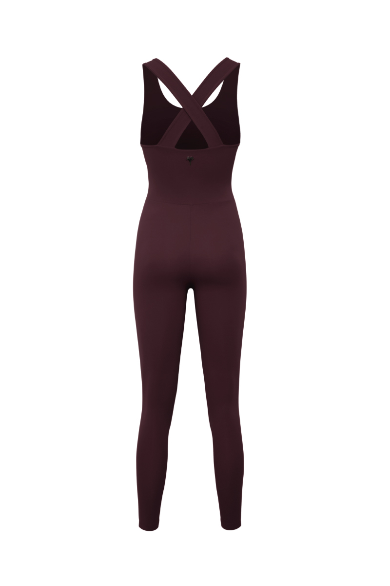 LINDA - CROSS-STRAP YOGA JUMPSUIT - 2