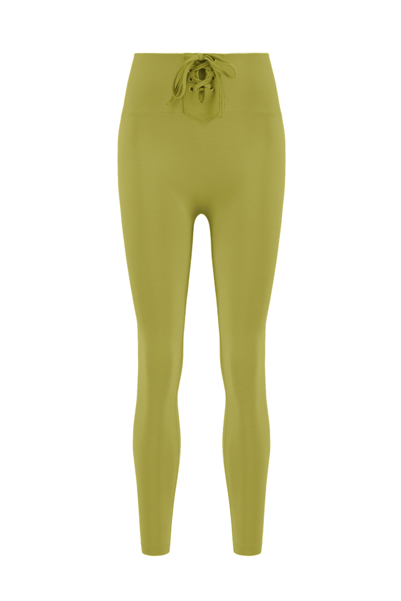 MARCELA - KEMER BAĞCIK DETAYLI TOPARLAYICI YÜKSEK BEL TAYT - 