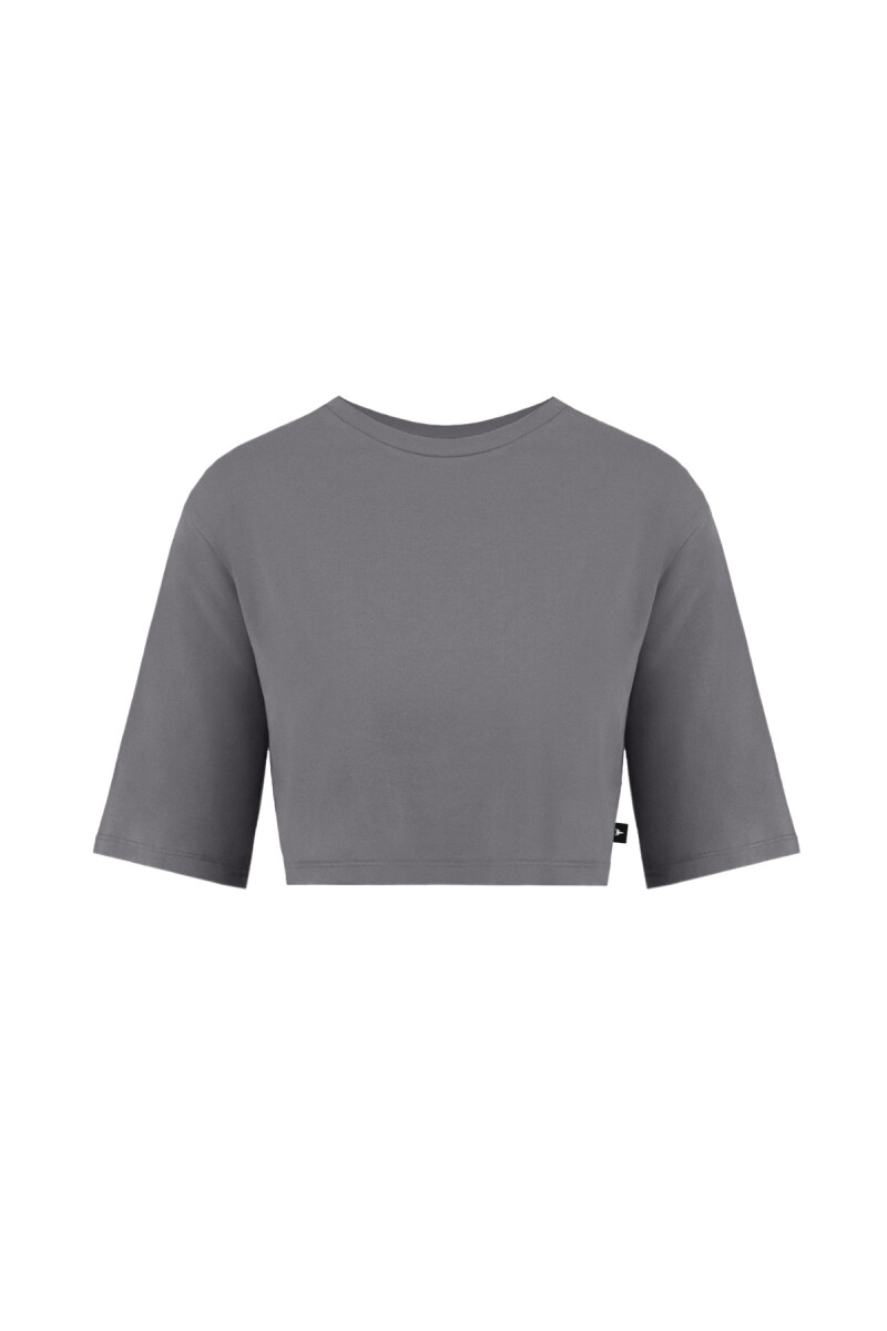 MONROE - BİSİKLET YAKA BASIC CROP T-SHIRT - 4