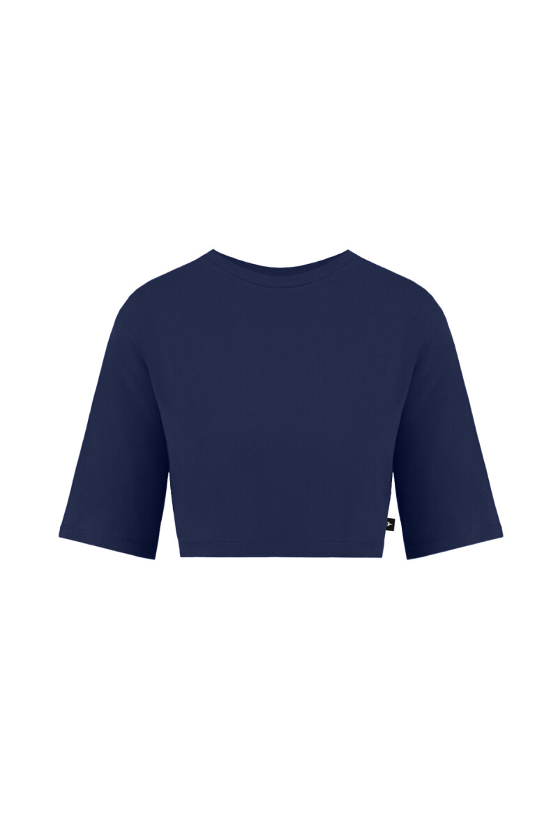 MONROE - BİSİKLET YAKA BASIC CROP T-SHIRT - 6