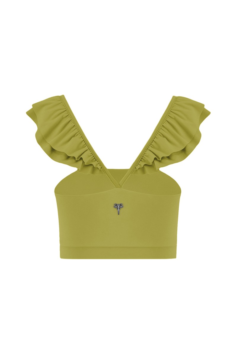 RAQUEL - SPORTS BRA W/ RUFFLES - 4