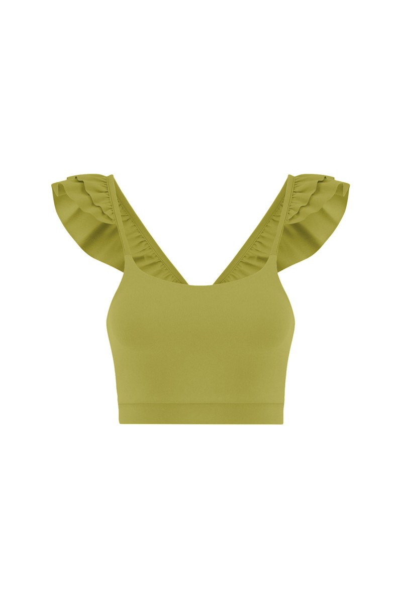 RAQUEL - SPORTS BRA W/ RUFFLES - 3