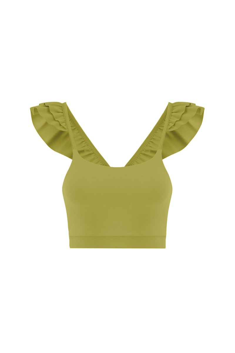 RAQUEL - SPORTS BRA W/ RUFFLES - 3