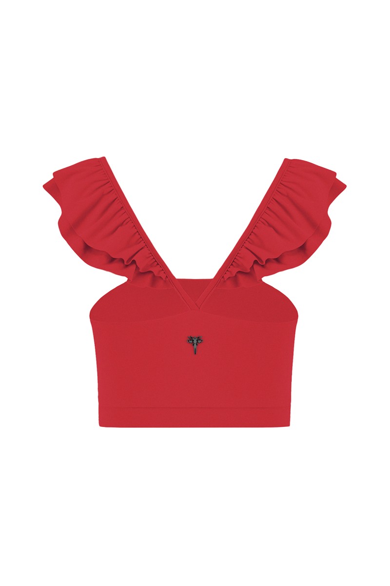 RAQUEL - SPORTS BRA W/ RUFFLES - (1)