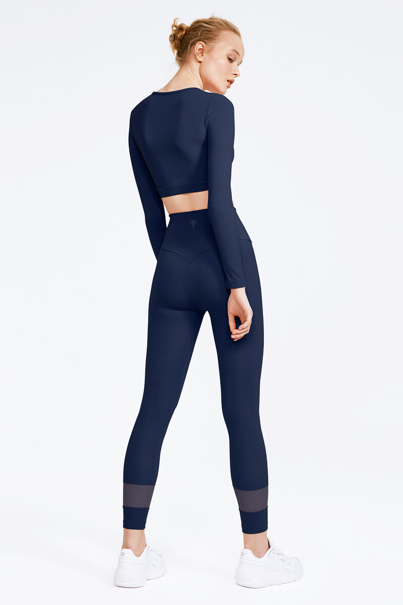 VICTORIA - VICTORIA LONG SLEEVE FRONT TULLE DETAIL TOP - 14